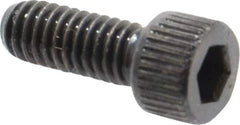 Made in USA - #6-40 UNF Hex Socket Drive, Socket Cap Screw - Alloy Steel, Black Oxide Finish, Fully Threaded, 3/8" Length Under Head - Top Tool & Supply