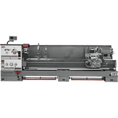 Jet - 26" Swing, 120" Between Centers, 230 Volt, Triple Phase Engine Lathe - 6MT Taper, 10 hp, 40 to 1,800 RPM, 4-1/8" Bore Diam, 43" Deep x 57" High x 177" Long - Top Tool & Supply