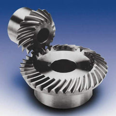 Boston Gear - 14 Pitch, 1.86" OD, 26 Tooth Spiral Bevel Gear & Pinion - 0.31" Face Width, Unhardened Steel - Top Tool & Supply