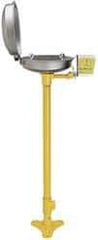 Bradley - Pedestal Mount, Stainless Steel Bowl, Eyewash Station - 1/2" Inlet, 30 psi Flow, 0.4 GPM Flow Rate - Top Tool & Supply