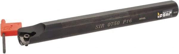 Iscar - Internal Thread, Right Hand Cut, 3/4" Shank Width x 3/4" Shank Height Indexable Threading Toolholder - 7" OAL, P 16 Insert Compatibility, SI Toolholder, Series SIR - Top Tool & Supply