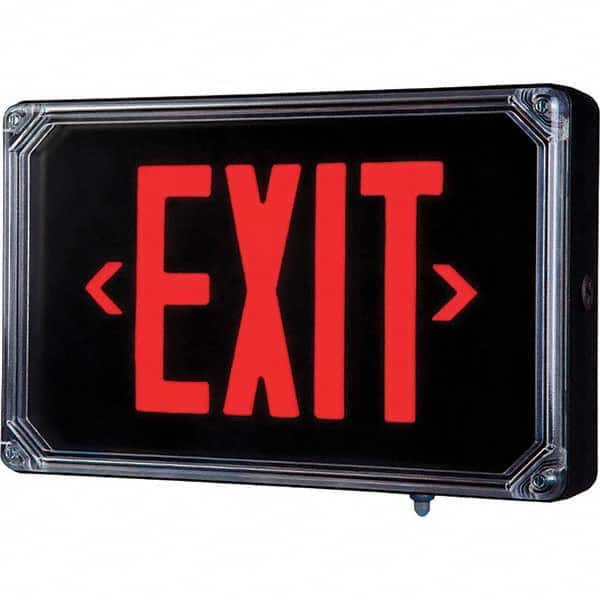 Hubbell Lighting - Illuminated Exit Signs Number of Faces: 2 Letter Color: Red - Top Tool & Supply