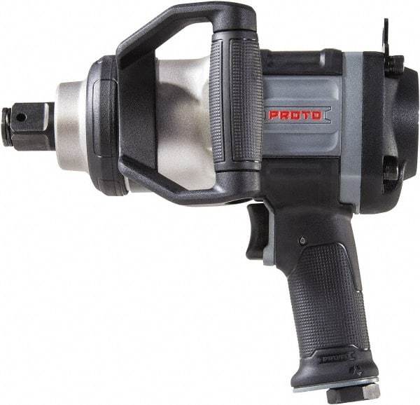 Proto - 1" Drive, 5,000 RPM, 2,500 Ft/Lb Torque Impact Wrench - Pistol Grip Handle, 900 IPM, 12 CFM, 90 psi, 1/2" NPT Inlet - Top Tool & Supply