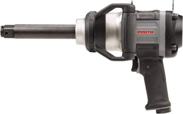 Proto - 1" Drive, 5,000 RPM, 2,500 Ft/Lb Torque Impact Wrench - Pistol Grip Handle, 900 IPM, 12 CFM, 90 psi, 1/2" NPT Inlet - Top Tool & Supply