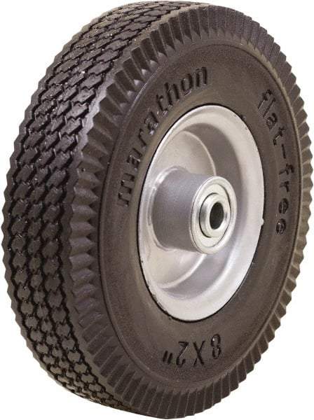 Marathon Industries - 2" Wide x 8" High x 2" Deep Sawtooth Flat Free Hand Truck Tire - 250 Lb Load Capacity - Top Tool & Supply