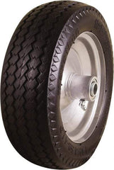 Marathon Industries - 3-19/64" Wide x 10-1/2" High x 4" Deep Flat Free Hand Truck Tire - 300 Lb Load Capacity - Top Tool & Supply