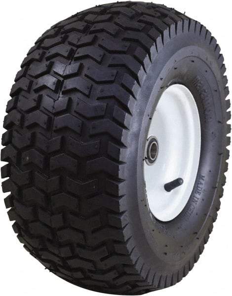 Marathon Industries - 6-7/64" Wide x 15" High x 7" Deep Turf Pneumatic Hand Truck Tire - 400 Lb Load Capacity - Top Tool & Supply