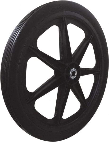 Marathon Industries - 1-27/32" Wide x 20" High x 2" Deep Flat Free Hand Truck Tire - 250 Lb Load Capacity - Top Tool & Supply