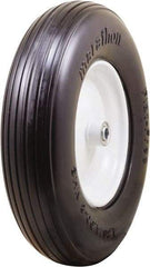 Marathon Industries - 3-45/64" Wide x 15-1/2" High x 4" Deep Flat Free Hand Truck Tire - 500 Lb Load Capacity - Top Tool & Supply