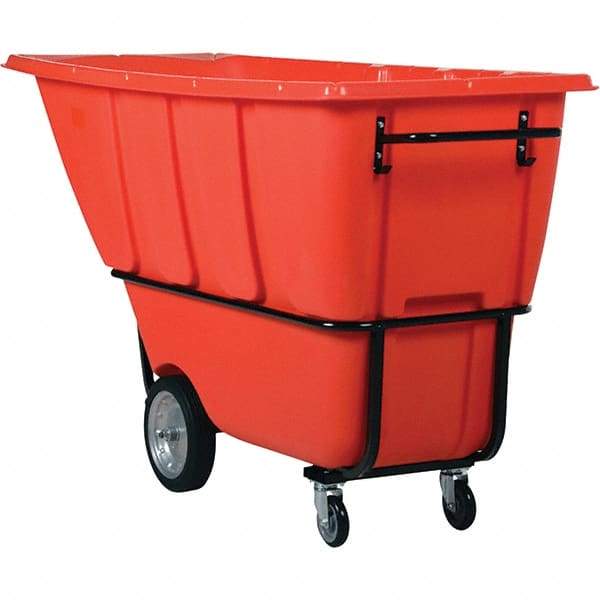 Vestil - 2,100 Lb Load Capacity, Polyethylene Tilt Truck - 32" Wide x 73" Long x 43" High - Top Tool & Supply