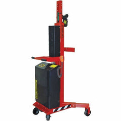 Wesco Industrial Products - 1,100 Lb Load Capacity, 30, 55 & 85 Gal Drum Grab - 41" Wide x 66" High, 4 Steel Wheels - Top Tool & Supply