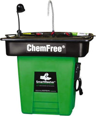 CRC - Free Standing Water-Based Parts Washer - 25 Gal Max Operating Capacity, Plastic Tank, 42" Long x 48" Wide - Top Tool & Supply