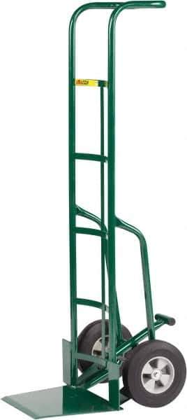 Little Giant - 800 Lb Capacity 60" OAH Hand Truck - Continuous Handle, Steel, Solid Rubber Wheels - Top Tool & Supply