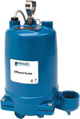 Goulds Pumps - 1 hp, 575 Amp Rating, 575 Volts, Single Speed Continuous Duty Operation, Effluent Pump - 3 Phase, Cast Iron Housing - Top Tool & Supply