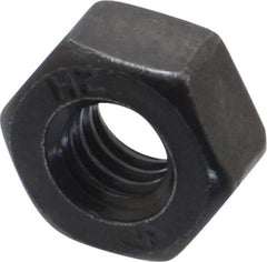 Value Collection - 5/16-18 UNC Steel Right Hand Heavy Hex Nut - 9/16" Across Flats, 19/64" High, Uncoated, 2B Class of Fit - Top Tool & Supply