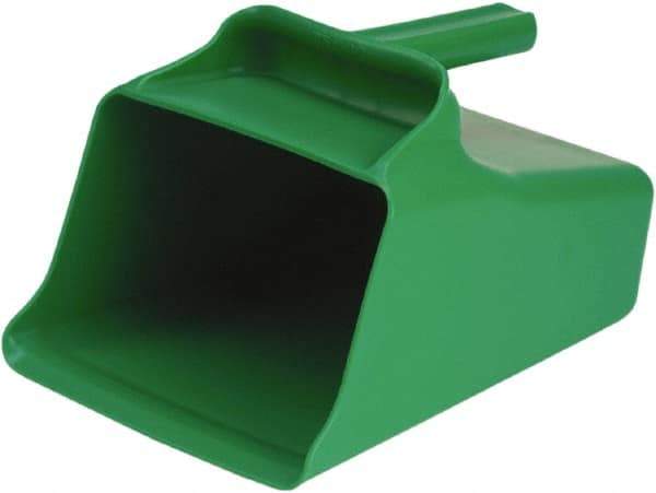 Remco - 128 oz Green Polypropylene Flat Bottom Scoop - 8.7" Wide x 6.7" Deep Bowl, 11" OAL - Top Tool & Supply