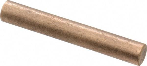 Made in USA - 1/4 Inch Diameter x 2 Inch Long, Oil Impregnated Bronze Round Rod - Alloy SAE 841 - Top Tool & Supply