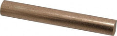 Made in USA - 3/8 Inch Diameter x 3 Inch Long, Oil Impregnated Bronze Round Rod - Alloy SAE 841 - Top Tool & Supply