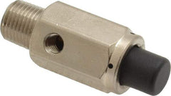 Specialty Mfr - 1/8M Non Exhaust Push Button Valve - 0.15 CV Rate, 150 Max psi, Normally Closed Actuator - Top Tool & Supply