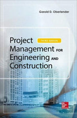 McGraw-Hill - PROJECT MANAGEMENT FOR ENGINEERING AND CONSTRUCTION Handbook, 3rd Edition - by Garold (Gary) Oberlender, McGraw-Hill, 2014 - Top Tool & Supply