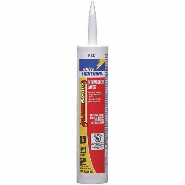 White Lightning - 10 oz Tube Red Latex Foam - -20 to 185°F Operating Temp, 30 min Tack Free Dry Time, 14 to 21 Days Full Cure Time - Top Tool & Supply