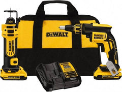 DeWALT - 20 Volt Cordless Tool Combination Kit - Includes Brushless Screwgun & Drywall Cutout Tool, Lithium-Ion Battery Included - Top Tool & Supply