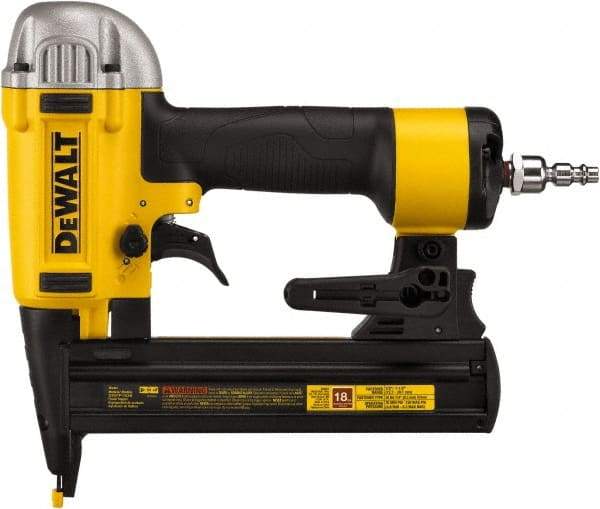 DeWALT - 1/4" Crown, 18 Gauge, 100 Staple Capacity Power Stapler - 1/4" Inlet, 70 to 100 psi Air Pressure, Includes DWFP1838 Stapler - Top Tool & Supply