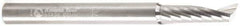 Amana Tool - 6mm Cutting Diam x 0.787" Length of Cut, 1 Flute, Upcut Spiral Router Bit - Uncoated, Right Hand Cut, Solid Carbide, 2-33/64" OAL x 1/8" Shank Diam, 20° Helix Angle - Top Tool & Supply