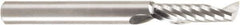 Amana Tool - 1/4" Cutting Diam x 7/8" Length of Cut, 1 Flute, Upcut Spiral Router Bit - Uncoated, Right Hand Cut, Solid Carbide, 2-1/2" OAL x 1/4" Shank Diam, 30° Helix Angle - Top Tool & Supply