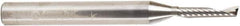 Amana Tool - 1/8" Cutting Diam x 5/8" Length of Cut, 1 Flute, Upcut Spiral Router Bit - Uncoated, Right Hand Cut, Solid Carbide, 2-1/2" OAL x 1/4" Shank Diam, 20° Helix Angle - Top Tool & Supply