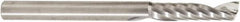 Amana Tool - 1/4" Cutting Diam x 1-1/16" Length of Cut, 1 Flute, Upcut Spiral Router Bit - Uncoated, Right Hand Cut, Solid Carbide, 3" OAL x 1/4" Shank Diam, 30° Helix Angle - Top Tool & Supply