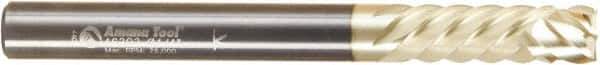 Amana Tool - 1/4" Cutting Diam x 2-1/2" Length of Cut, 6 Flute, Compression Spiral Router Bit - Zirconium Coated, Right Hand Cut, Solid Carbide, 2-1/2" OAL x 1/4" Shank Diam, Assorted Router Styles, 20° Helix Angle - Top Tool & Supply