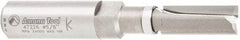 Amana Tool - 3/8" Cut Diam, 1" Length of Cut, 2 Flute Flush Trim Edge Profile Router Bit - Carbide-Tipped, 1/2" Shank Diam, 1" Shank Length, 3-1/4" OAL, Uncoated - Top Tool & Supply