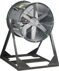 Americraft - 18" Blade, 1/4 hp, 3,050 CFM, Medium Floor Stand Industrial Circulation Fan - Floor Stand, 230/460 Volts, 1 Speed - Top Tool & Supply