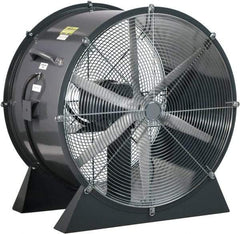 Americraft - 18" Blade, 1/4 hp, 3,050 CFM, Low Floor Stand Industrial Circulation Fan - Floor Stand, 115/230 Volts, 1 Speed - Top Tool & Supply