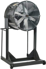 Americraft - 36" Blade, 3 hp, 17,500 CFM, High Floor Stand Industrial Circulation Fan - Floor Stand, 230/460 Volts, 1 Speed - Top Tool & Supply