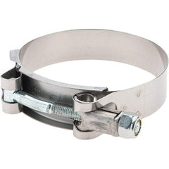 Made in USA - Bolt Clamps Type: T-Bolt Hose Clamp Minimum Diameter (Decimal Inch): 2.7500 - Top Tool & Supply