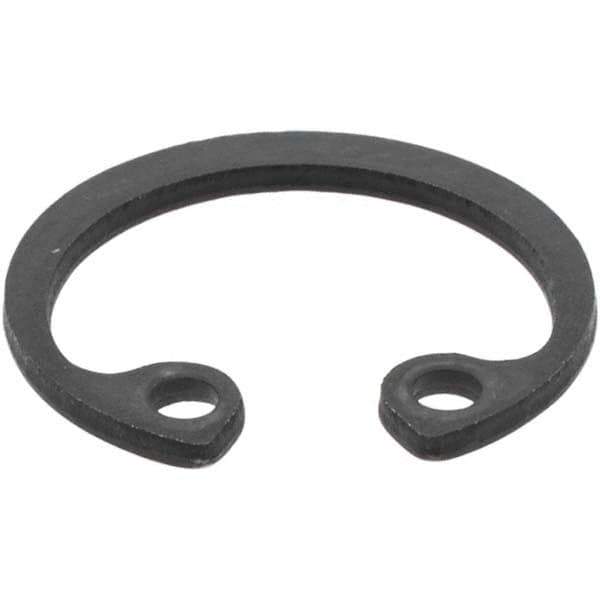 Made in USA - 1mm Thick, Plain Finish, Spring Steel Snap Internal Retaining Ring - 15.7mm Groove Diam - Top Tool & Supply