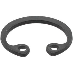 Made in USA - 1mm Thick, Plain Finish, Spring Steel Snap Internal Retaining Ring - 15.7mm Groove Diam - Top Tool & Supply