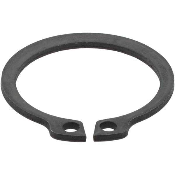 Made in USA - 21mm Groove Diam, 22mm Shaft Diam, Phosphate Spring Steel, Snap External Retaining Rings - 1.3mm Groove Width, 1.2mm Ring Thickness - Top Tool & Supply