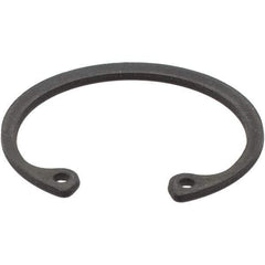 Made in USA - 0.042" Thick, Plain Finish, Spring Steel Snap Internal Retaining Ring - 1.094" Groove Diam - Top Tool & Supply