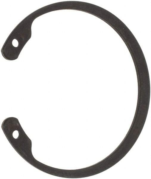 Made in USA - 2-1/2" Nominal, 0.078" Thick, Phosphate Finish, Spring Steel Snap Internal Retaining Ring - 0.086" Groove Width, 0.074" Groove Depth, 2.648" Groove Diam, Grade 1060-1090 - Top Tool & Supply