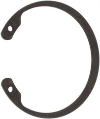 Made in USA - 2-1/2" Nominal, 0.078" Thick, Phosphate Finish, Spring Steel Snap Internal Retaining Ring - 0.086" Groove Width, 0.074" Groove Depth, 2.648" Groove Diam, Grade 1060-1090 - Top Tool & Supply