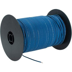 EastPenn - 18 AWG, 1,000' OAL, Hook Up Wire - Blue Polyethylene Jacket - Top Tool & Supply