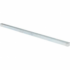 Value Collection - 12" Long x 3/8" High x 3/8" Wide, Zinc-Plated Oversized Key Stock - Cold Drawn Steel - Top Tool & Supply