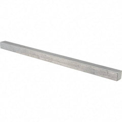 Value Collection - 12" Long x 5/8" High x 5/8" Wide, Plain Steel Undersized Key Stock - Cold Drawn Steel - Top Tool & Supply