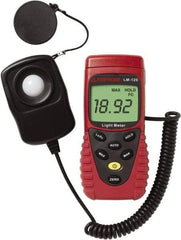 Amprobe - 9 Volt Battery, 20 to 20,000 FC, LCD Display, Silicone Photodiode Light Meter - 3 Accuracy, Compatible with All Visible Light Lighting, Built In Memory - Top Tool & Supply