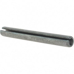 Made in USA - 3/8" Diam x 3" Long Slotted Spring Pin - Grade 1070-1090 Alloy Steel, Black Oxide Finish - Top Tool & Supply