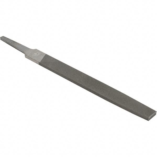 Value Collection - 6" Long, Smooth Cut, Flat American-Pattern File - Double Cut, 5/32" Overall Thickness - Top Tool & Supply