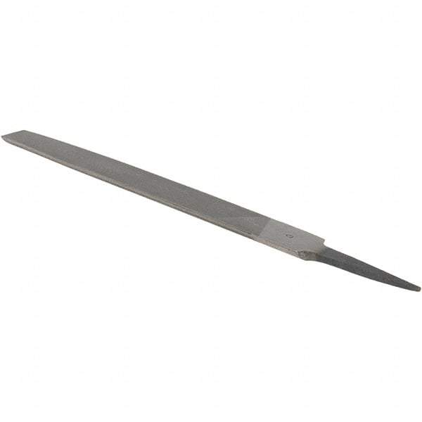 Value Collection - 8" Long, Smooth Cut, Half Round American-Pattern File - Double Cut, 7/32" Overall Thickness - Top Tool & Supply